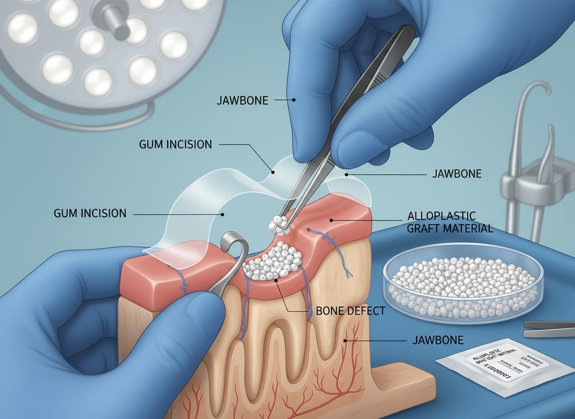 Dental bone grafting procedure